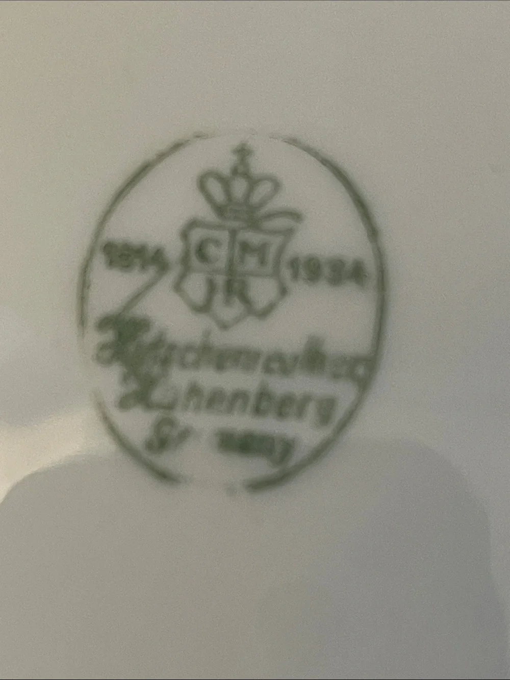Vintage Hutschenreuther Hohenberg Cream with Gold Encrusted Trim Square Tray